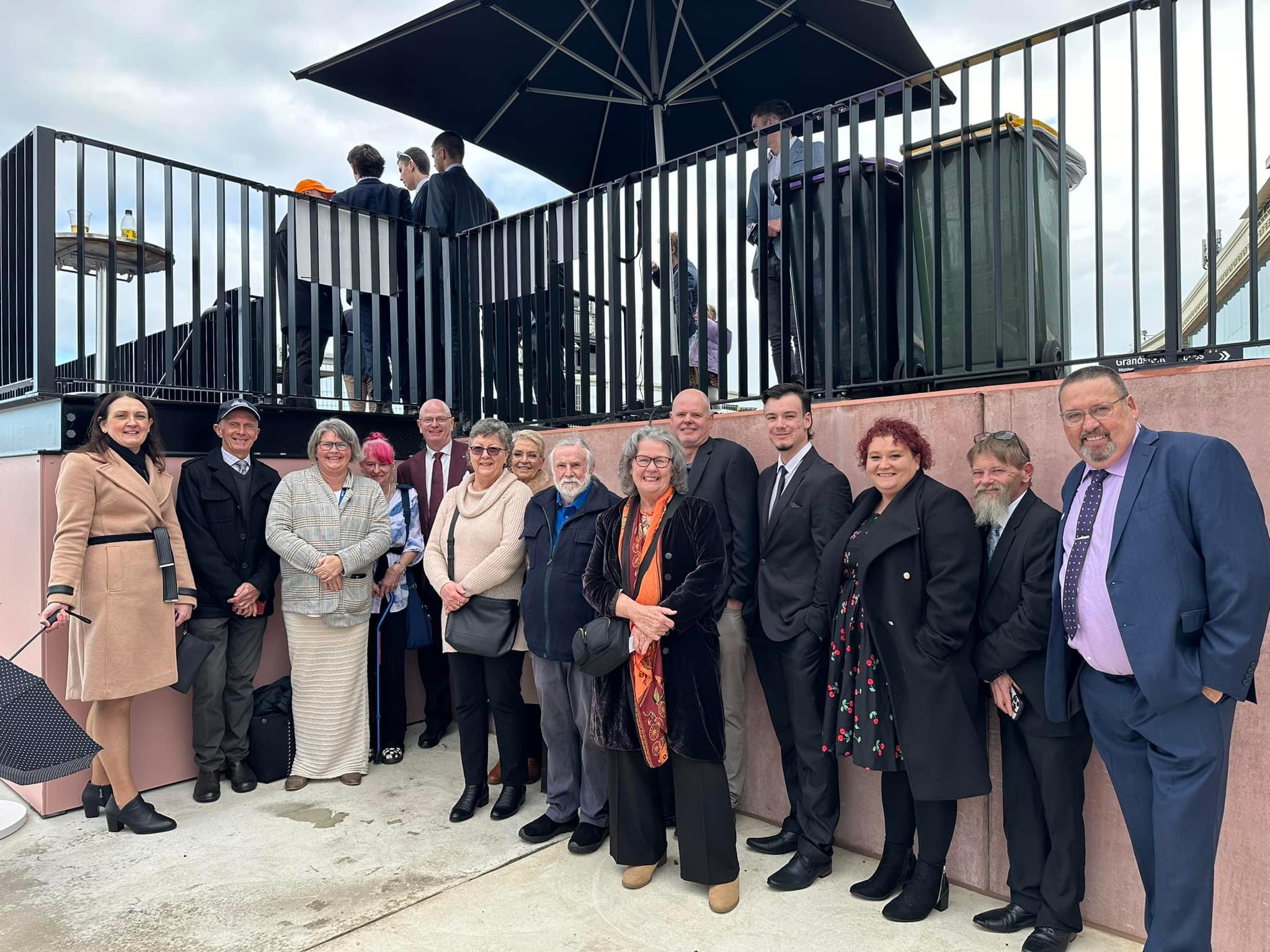 VIC Hussler owners at Caulfield for Frumos on 17th July 24